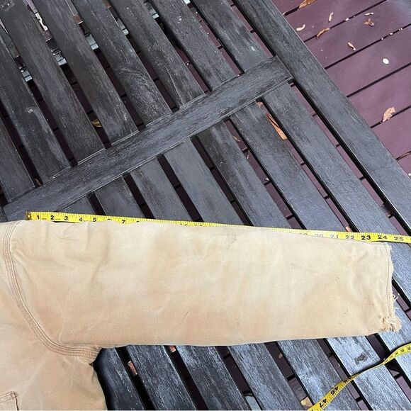 Vintage Distressed Carhartt Waist Cropped Arctic Jacket - Picture 8 of 11